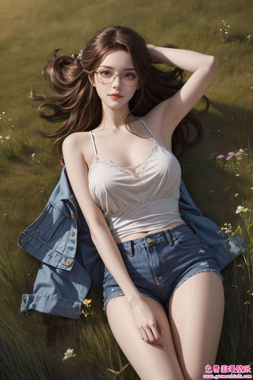 火灵儿背影壁纸动态：AI角色壁纸，完美像素，iPad可爱壁纸集锦