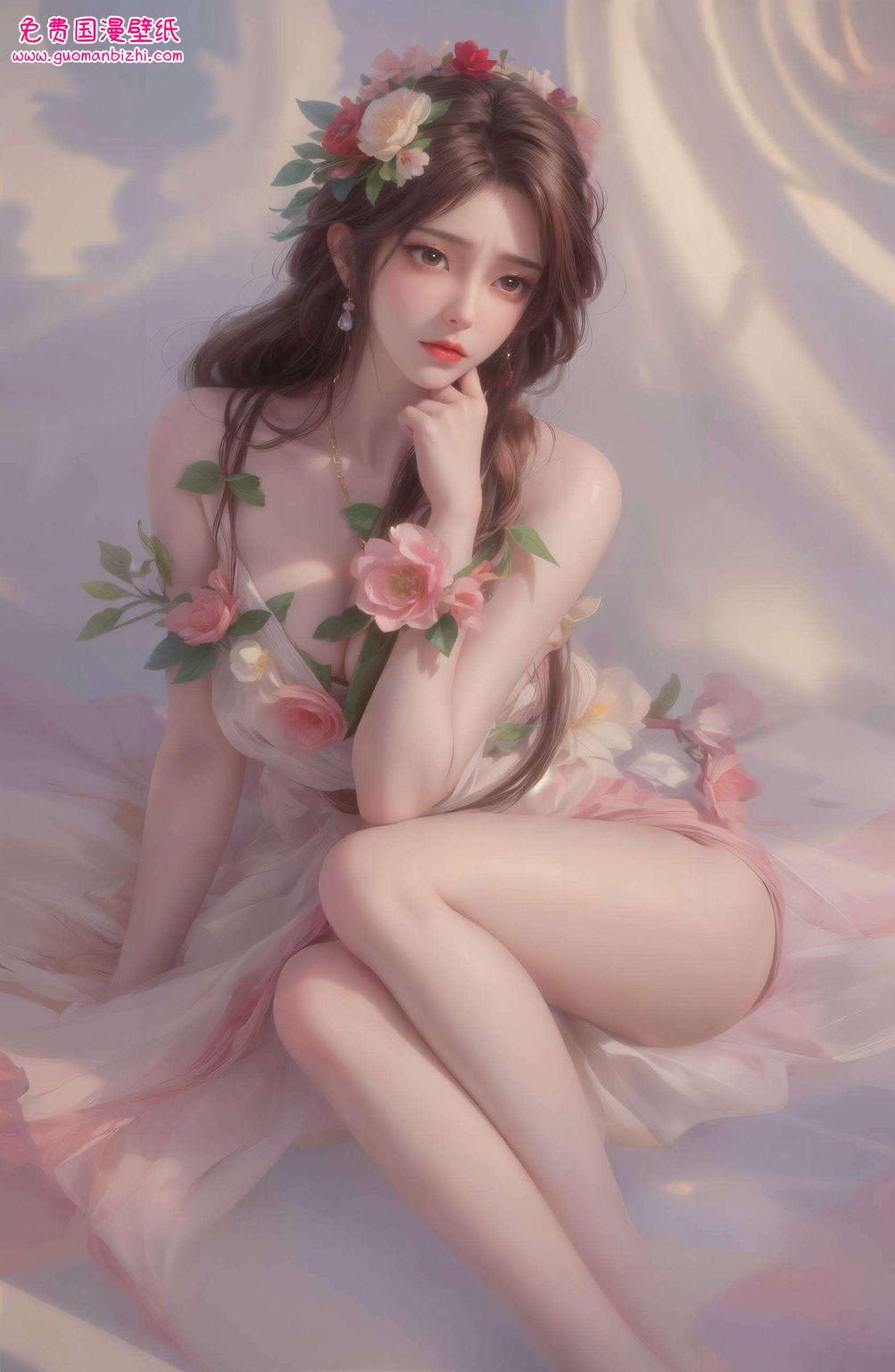 AI素材火灵儿石昊高清壁纸，古香古色，免费壁纸秀，适配iPhone横屏