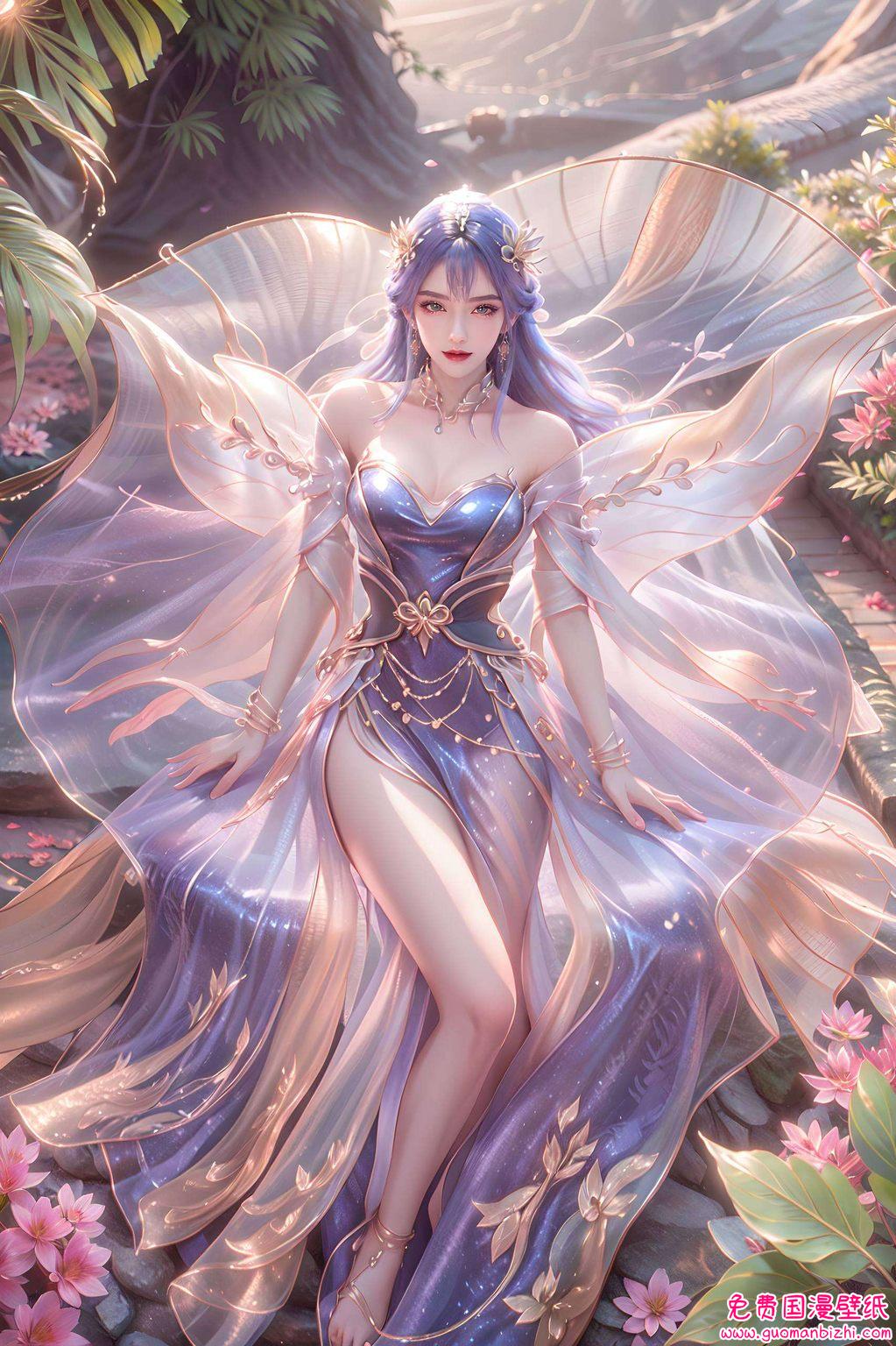 国漫女神AI壁纸天穹——AI生成免费壁纸包，iPhone最美壁纸集