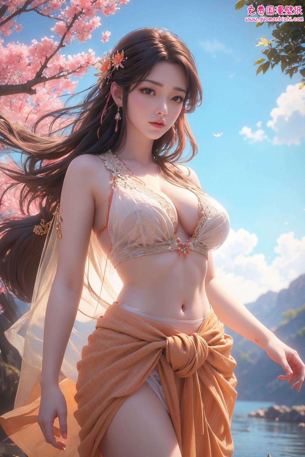 AI图片模型集，动漫火灵儿IPAD可爱壁纸精选