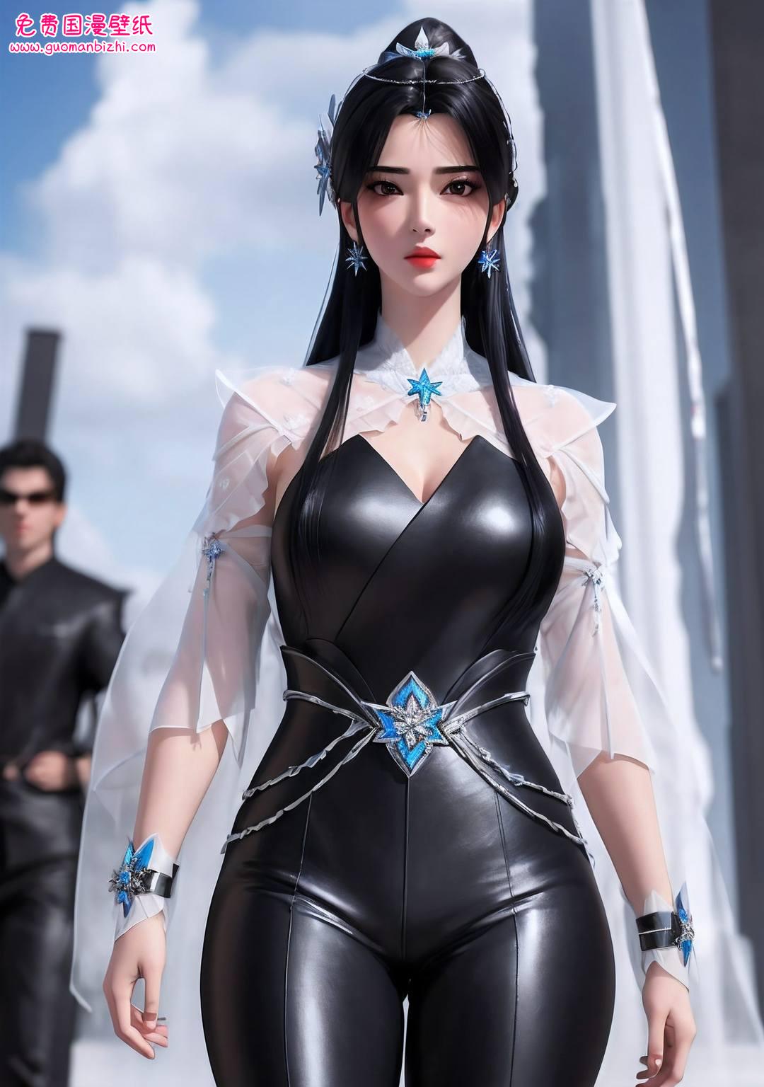 夏倾月电脑4k超清壁纸——AI绘画AIGC精细角色iPhone桌面主题精选集