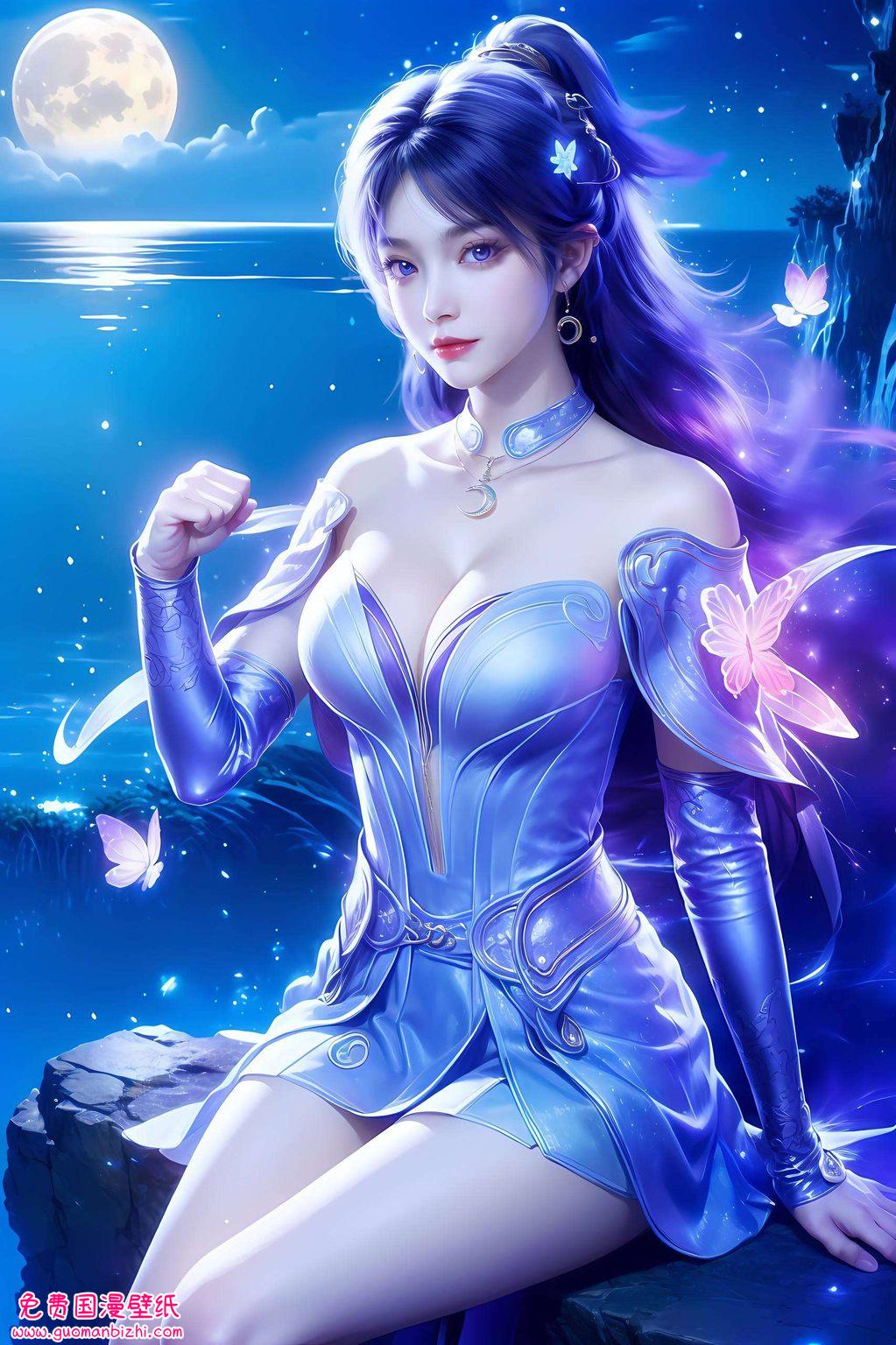 AI壁纸壁纸游戏壁纸苹果唯美，姬紫月手机超清壁纸集锦