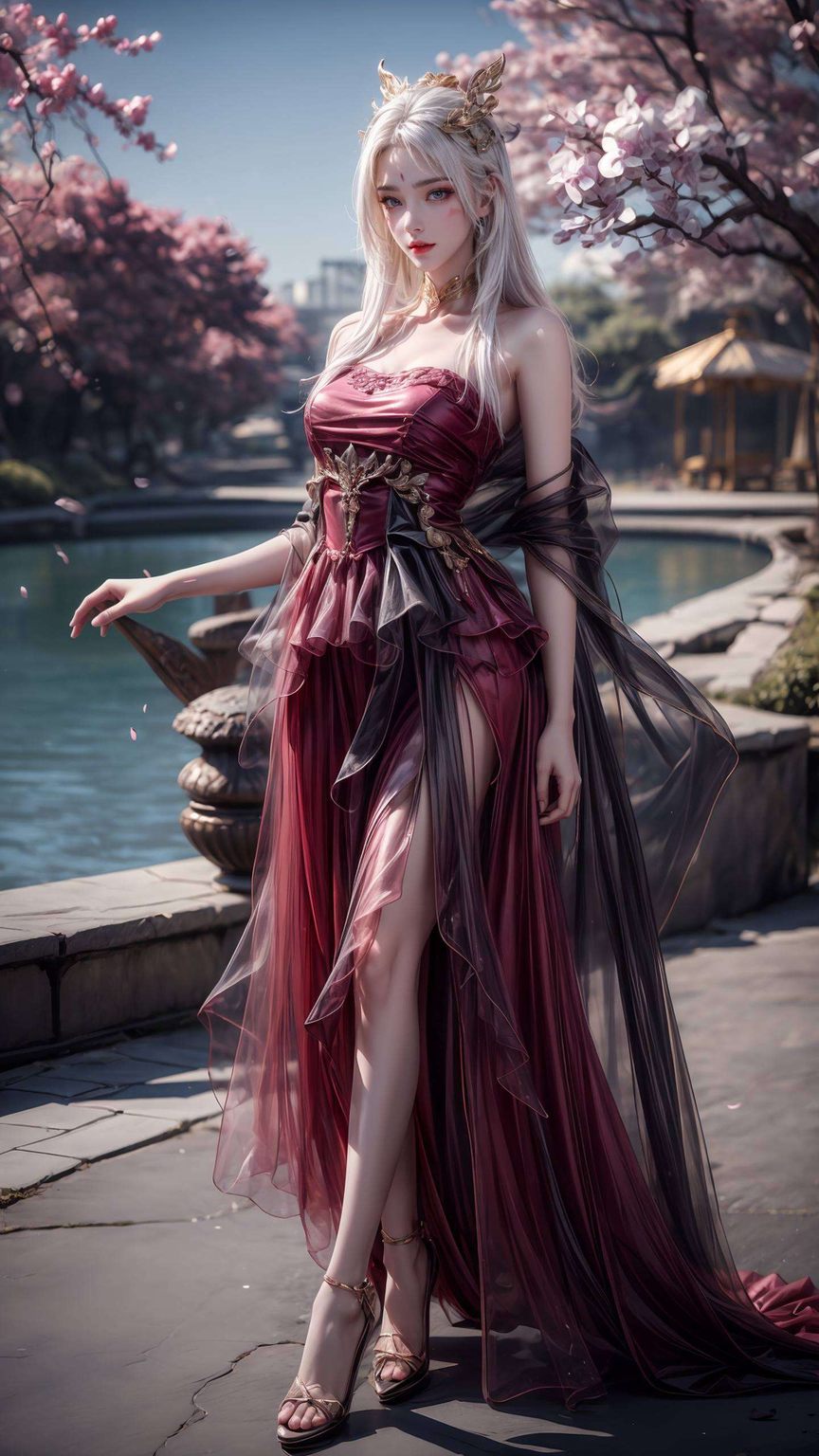 天狐仙子ai图片，精细角色描绘，打造唯美手机壁纸