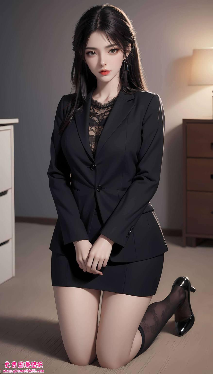 AI创造免费壁纸分享——火灵儿正脸图片iPhone桌面主题