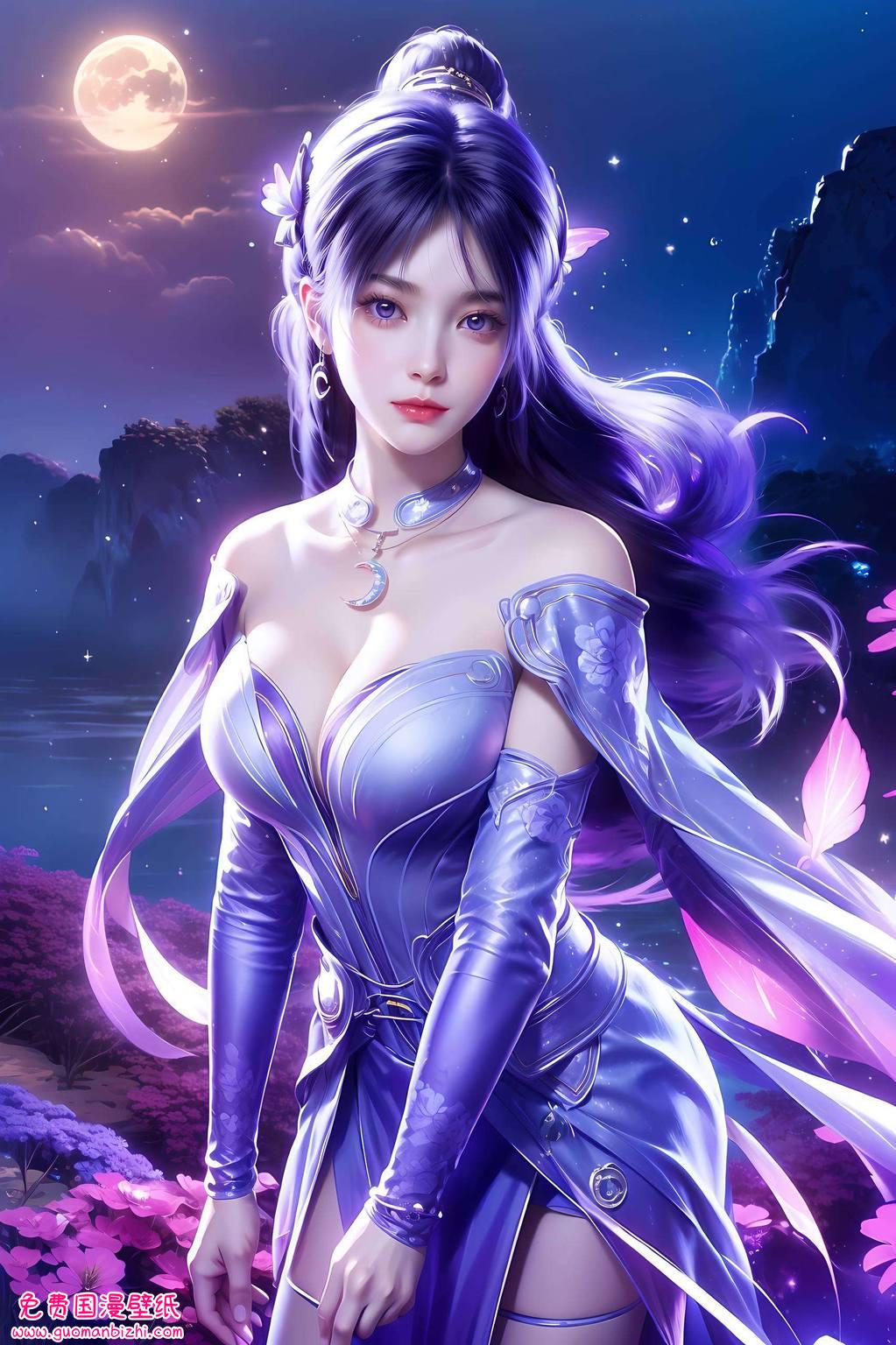 姬紫月精选：AI生成素材，免费壁纸包，苹果墙纸头像图片集