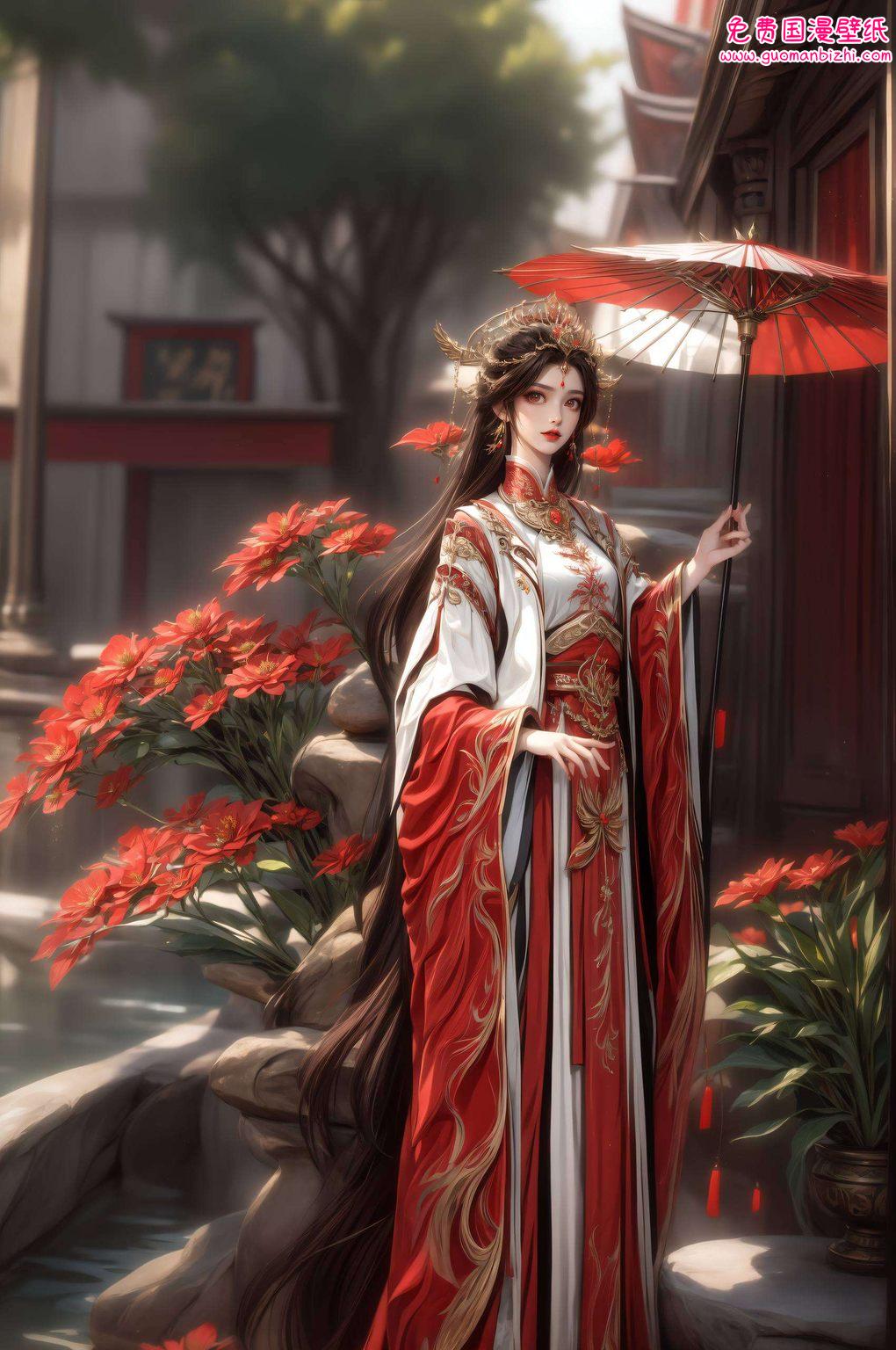 小狼神火灵儿合照AI绘画二次元壁纸,苹果桌面必备之作 小狼神火灵儿合照AI绘画二次元壁纸,苹果桌面必备之作