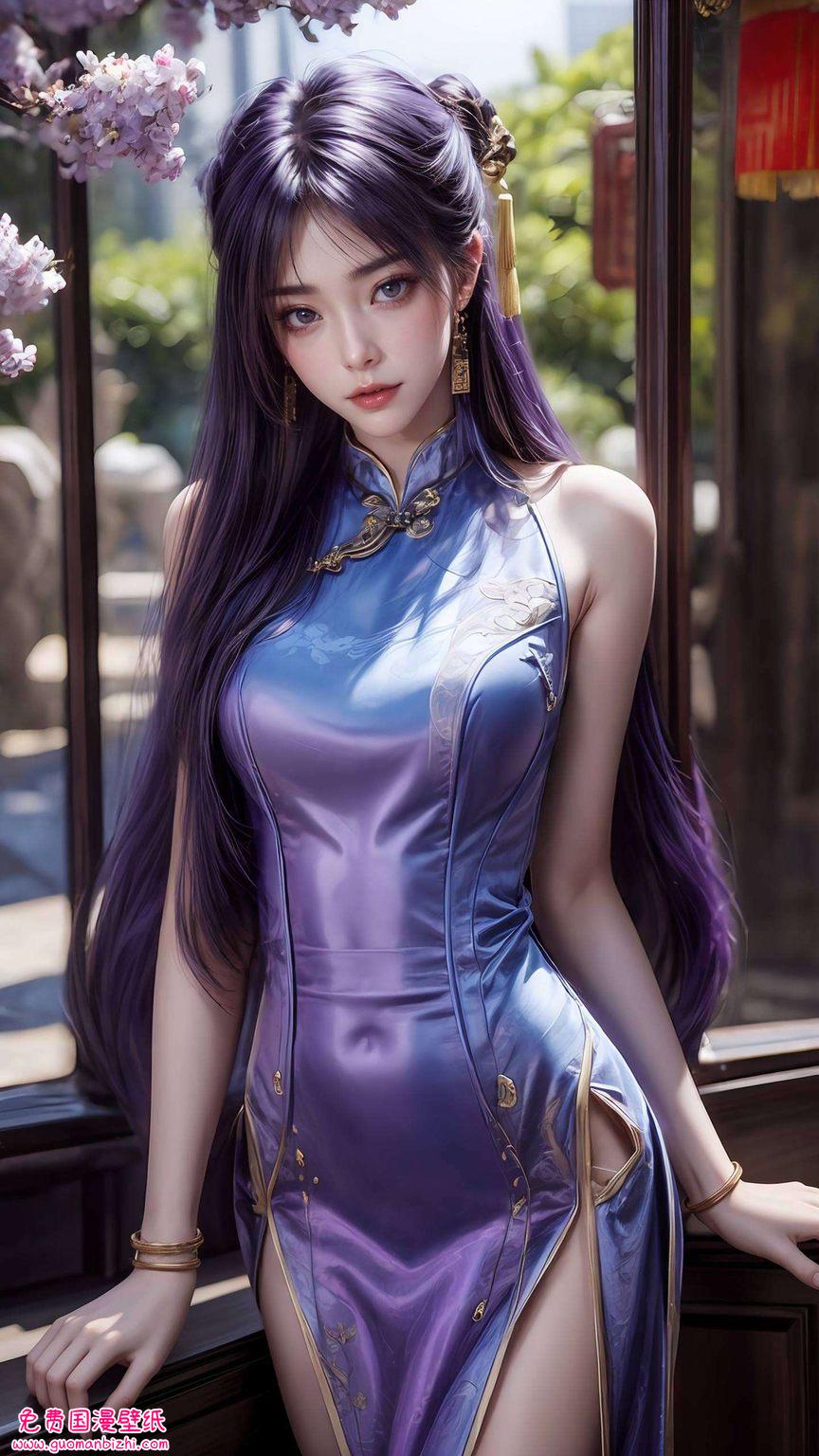 神图君动态壁纸姬紫月：紫色免费壁纸合集，苹果Ins风精选呈现