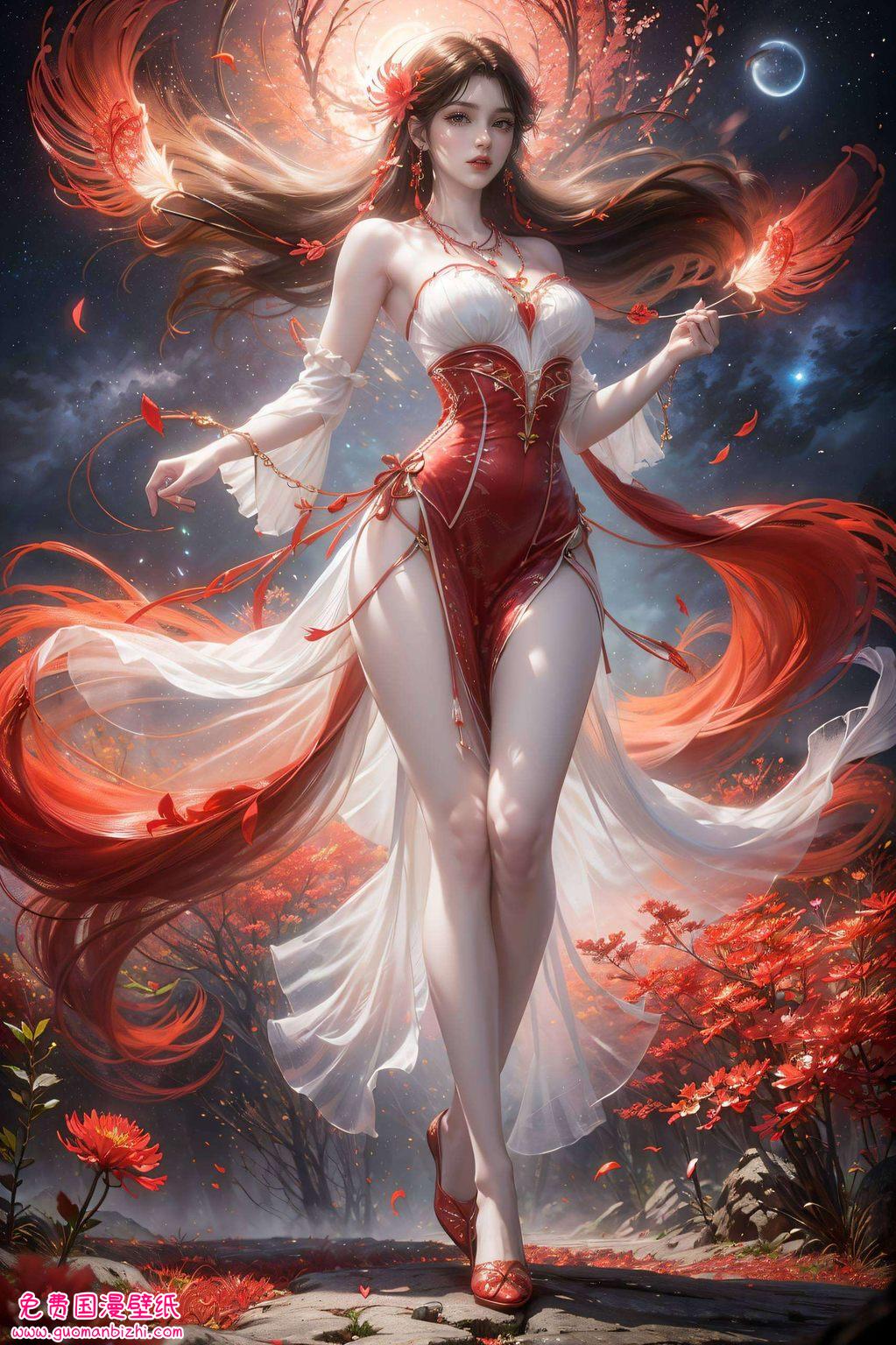 火灵儿第二季：AI角色精细描绘，手机炫彩壁纸集锦