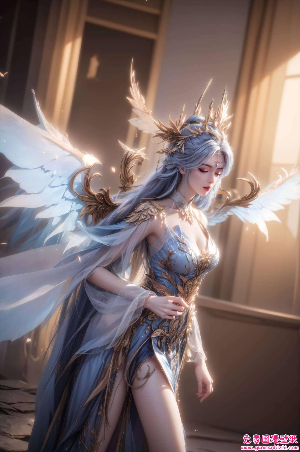 宁雨蝶的婚纱：AI素材免费壁纸下载，Win10壁纸桌面主题精选集