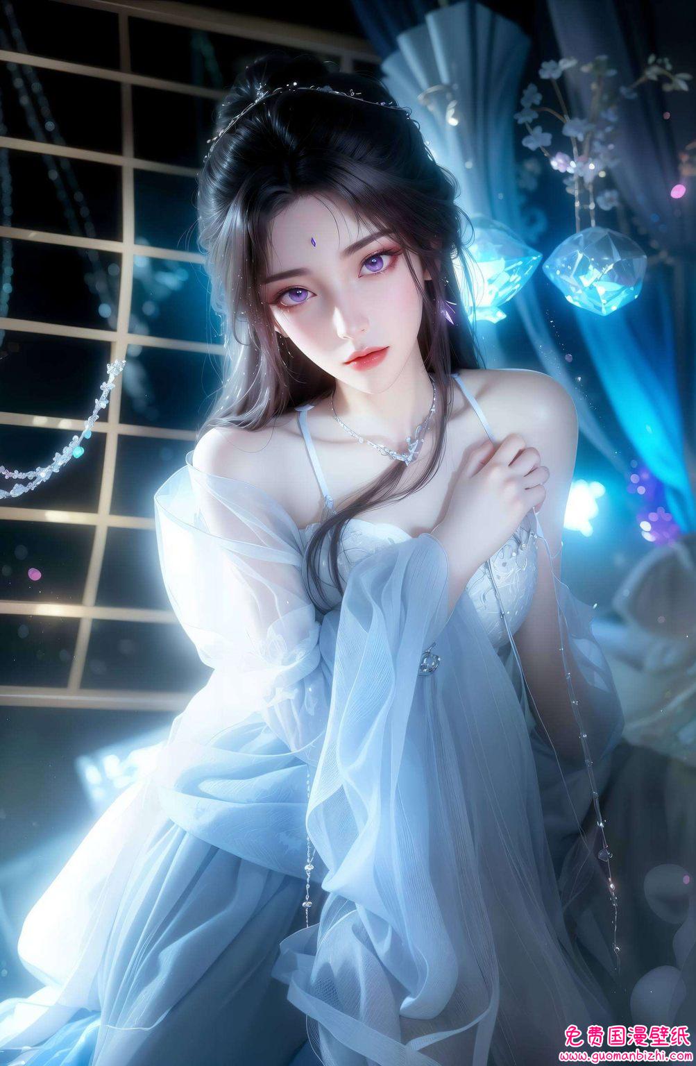 AI生成图片：二次元壁纸iPhone专用，古风漫画壁纸精选集