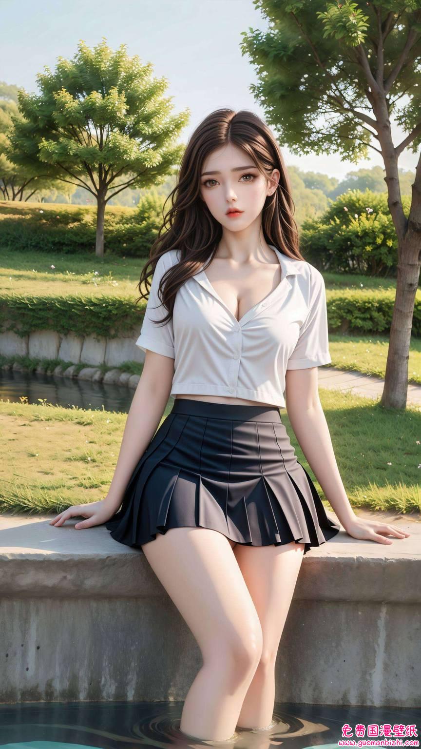 火灵儿最新高清：AI绘画&护眼壁纸，Win10宽屏壁纸集