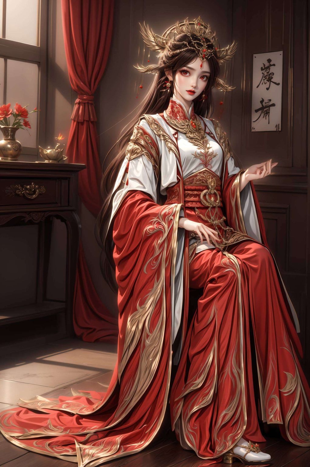 火灵儿横屏动态壁纸高清——AI图片参考，完美像素iPhone墙纸呈现