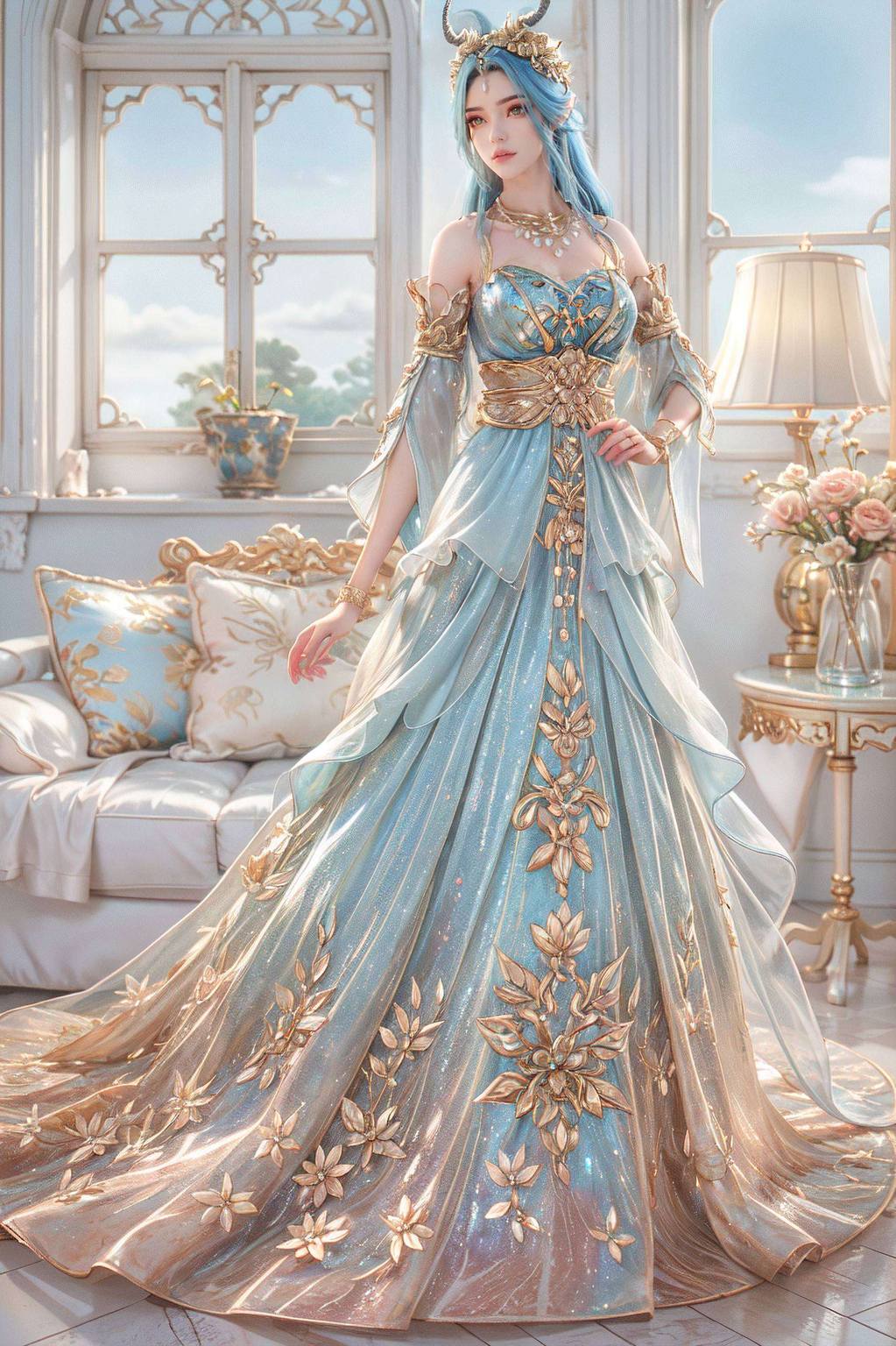 斗破苍穹小龙女衣服：AI参考壁纸，护眼壁纸，平板桌面主题集锦