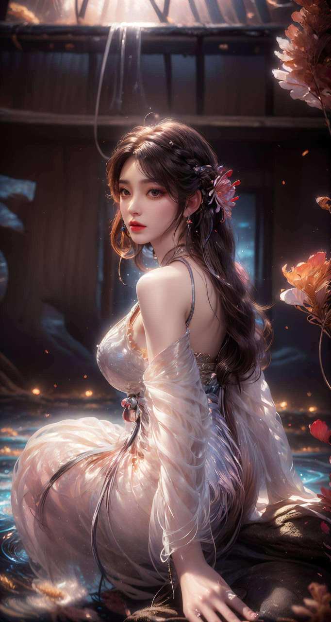 动漫火灵儿高清壁纸：精美极简苹果桌面装饰图