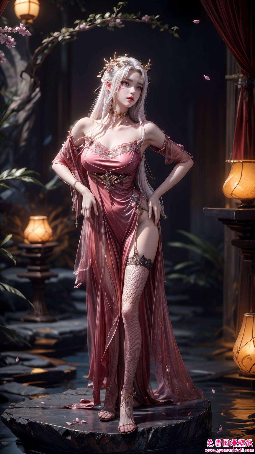 天狐仙子魔女风采：AI生成精细角色平板锁屏壁纸集