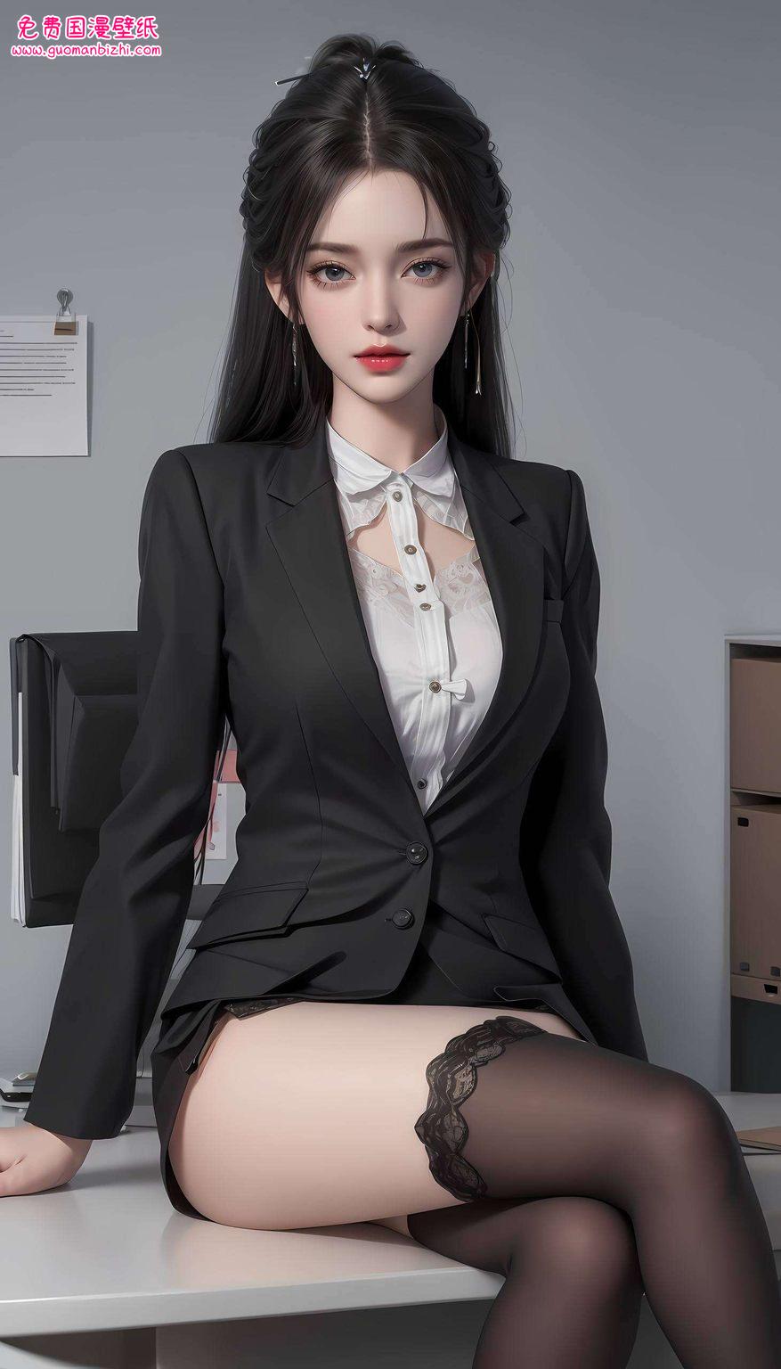 AI角色AIGC极简壁纸——清漪动态PC动画壁纸120帧精选集