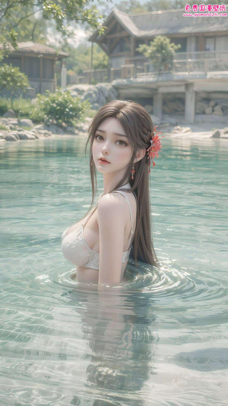 特集免费壁纸合集：火灵儿红装高清苹果唯美手机壁纸