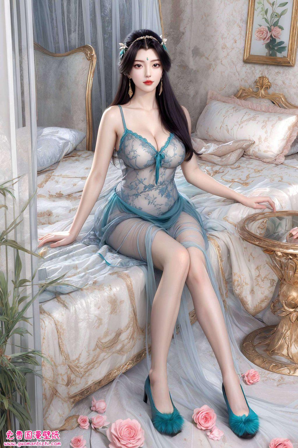 柳神妖娆：AI图片模型精细描绘，角色栩栩如生，安卓桌面高清竖屏壁纸。