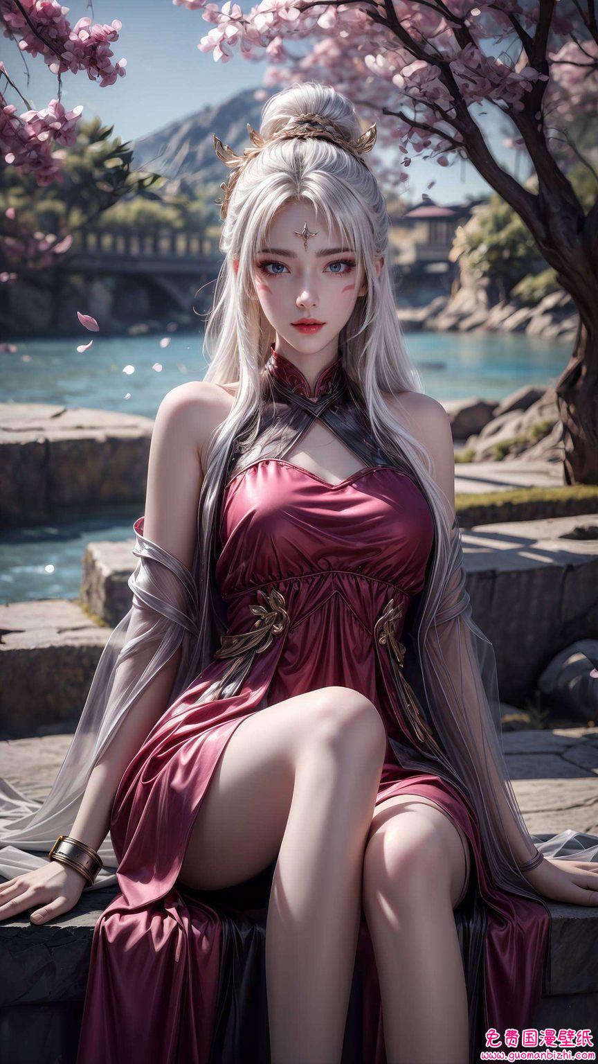 天狐仙子清凉壁纸高清——AI动漫人物AIGC免费壁纸合集，手机潮图壁纸精选