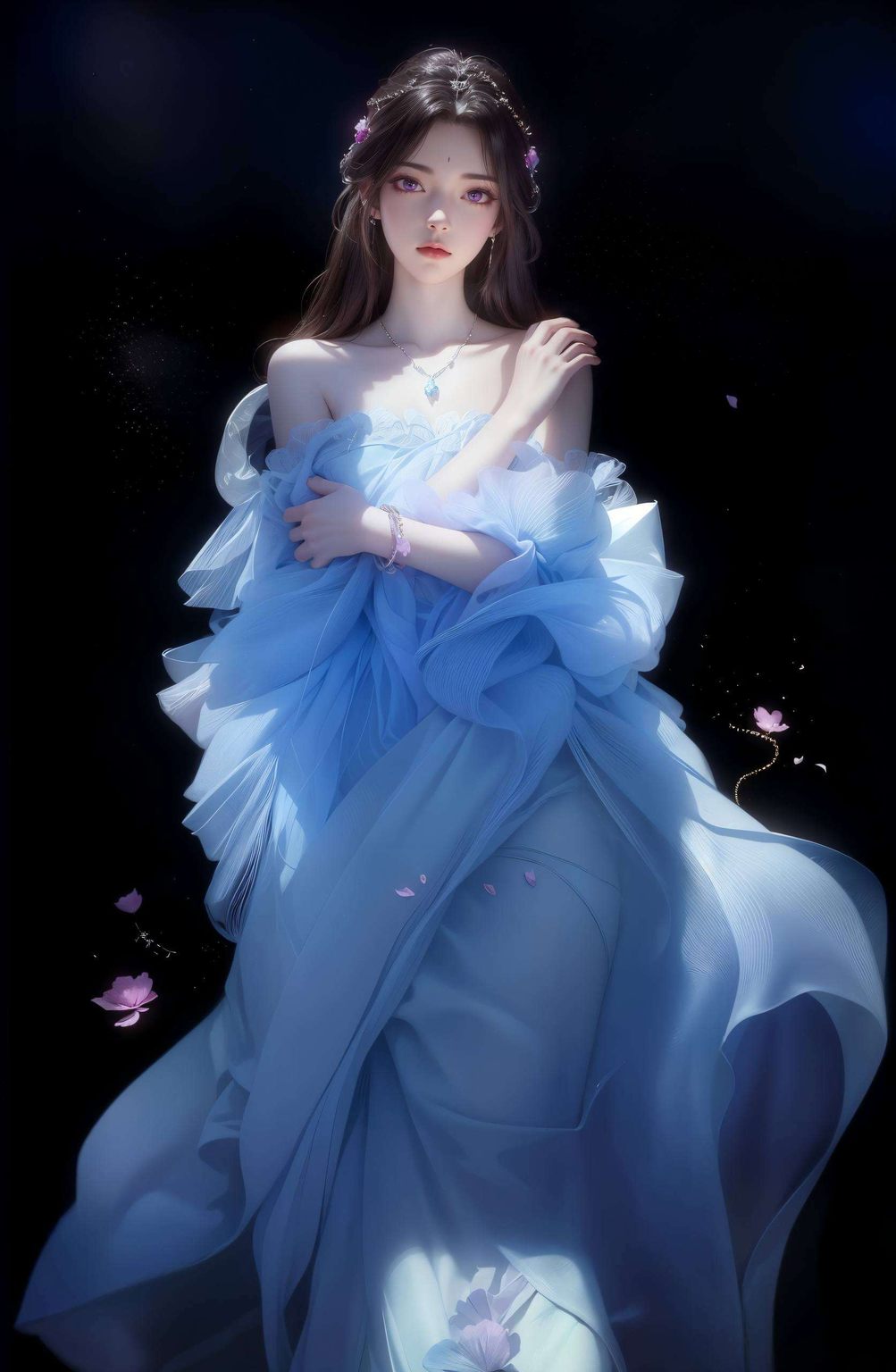 AI生成图片：二次元壁纸iPhone专用，古风漫画壁纸精选集