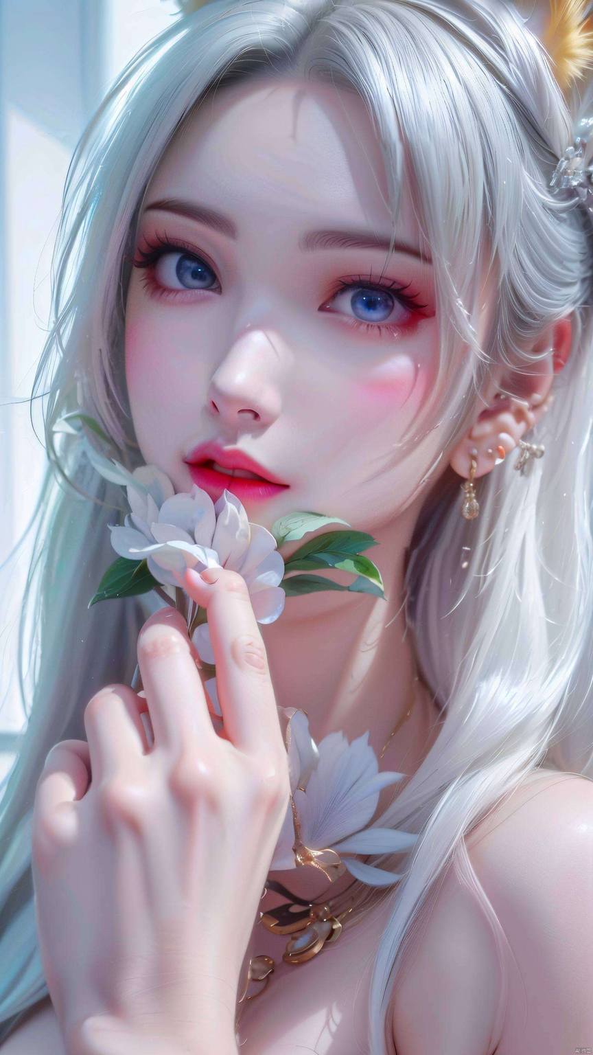 AI壁纸壁纸精细，天狐仙子黄化角色，简洁手机壁纸呈现