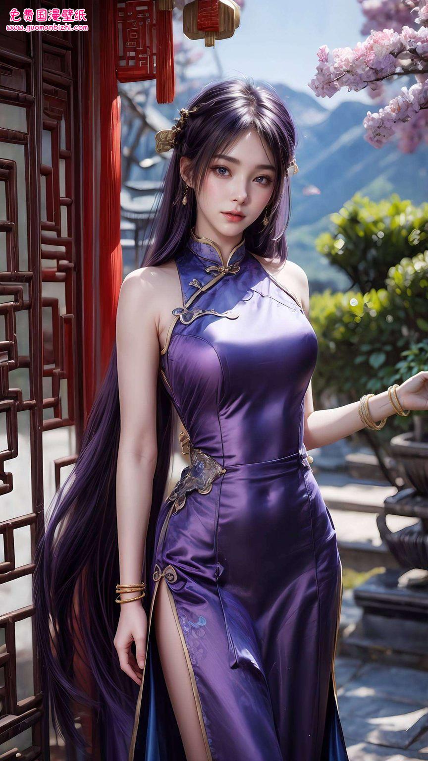 姬紫月两季：AI角色护眼壁纸，手机粉色高清竖屏精选集