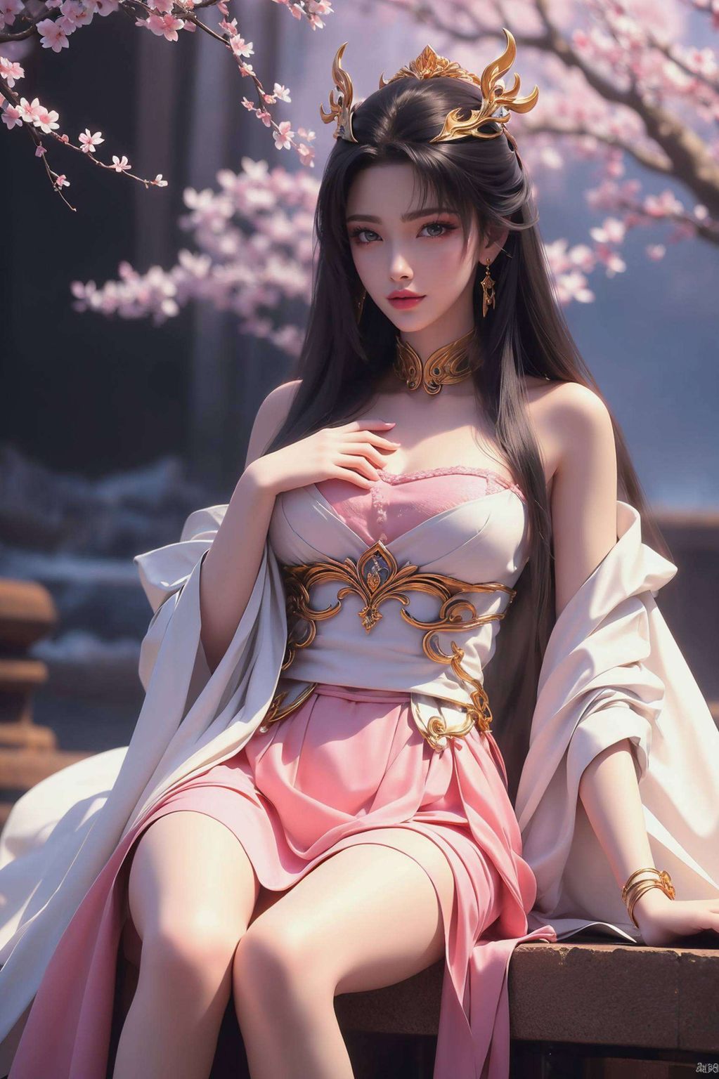 完美世界天狐仙子AIGC壁纸,游戏壁纸苹果粉色演绎浪漫仙韵 完美世界天狐仙子AIGC壁纸,游戏壁纸苹果粉色演绎浪漫仙韵