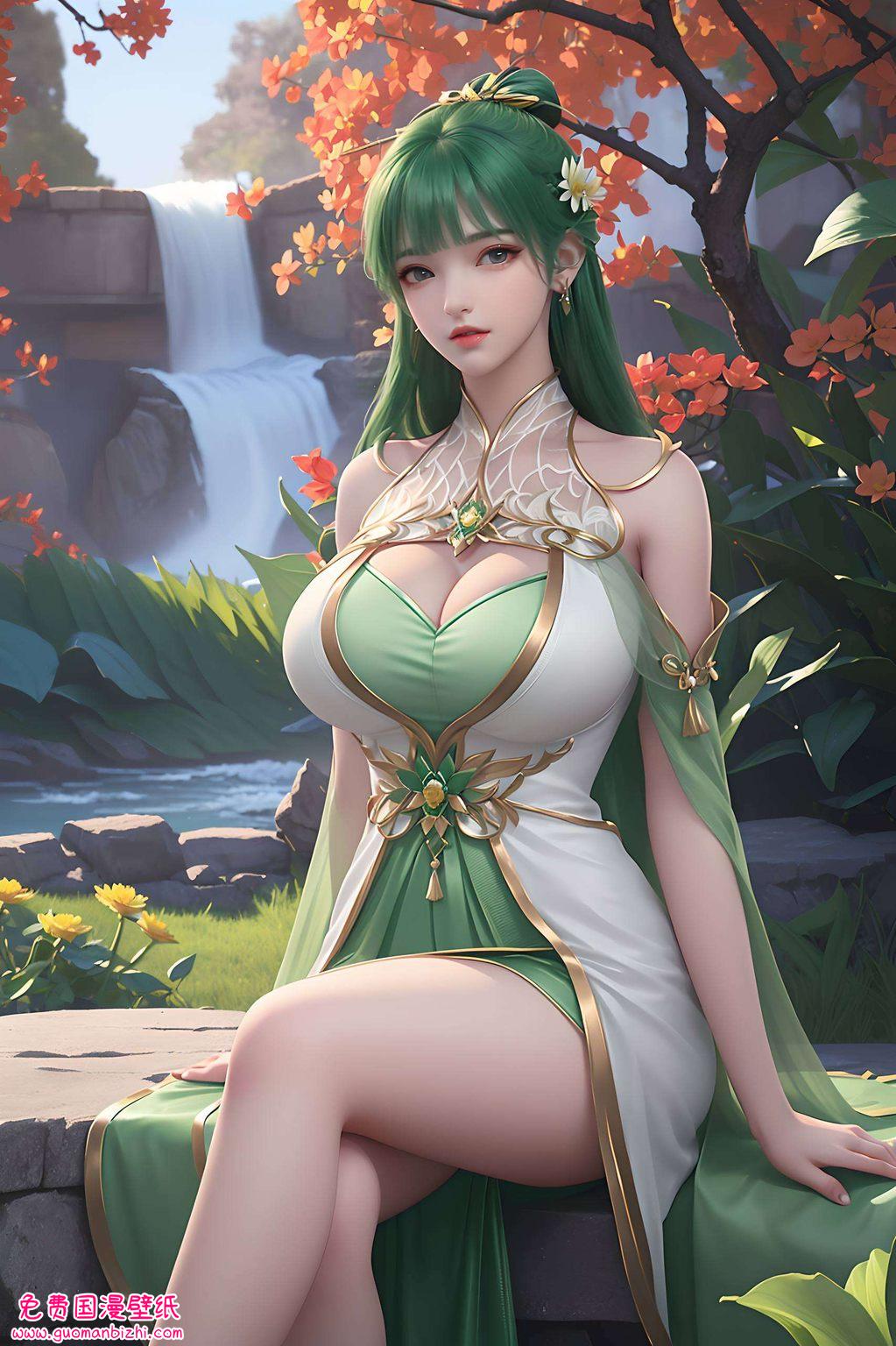 AI生成芙蕖辫子壁纸,免费下载,平板最美壁纸盛宴。 AI生成芙蕖辫子壁纸,免费下载,平板最美壁纸盛宴。