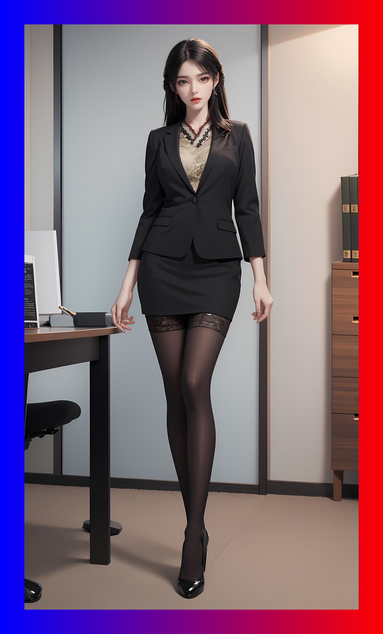 精致ai作品完美世界火灵儿高质量8k打包壁纸