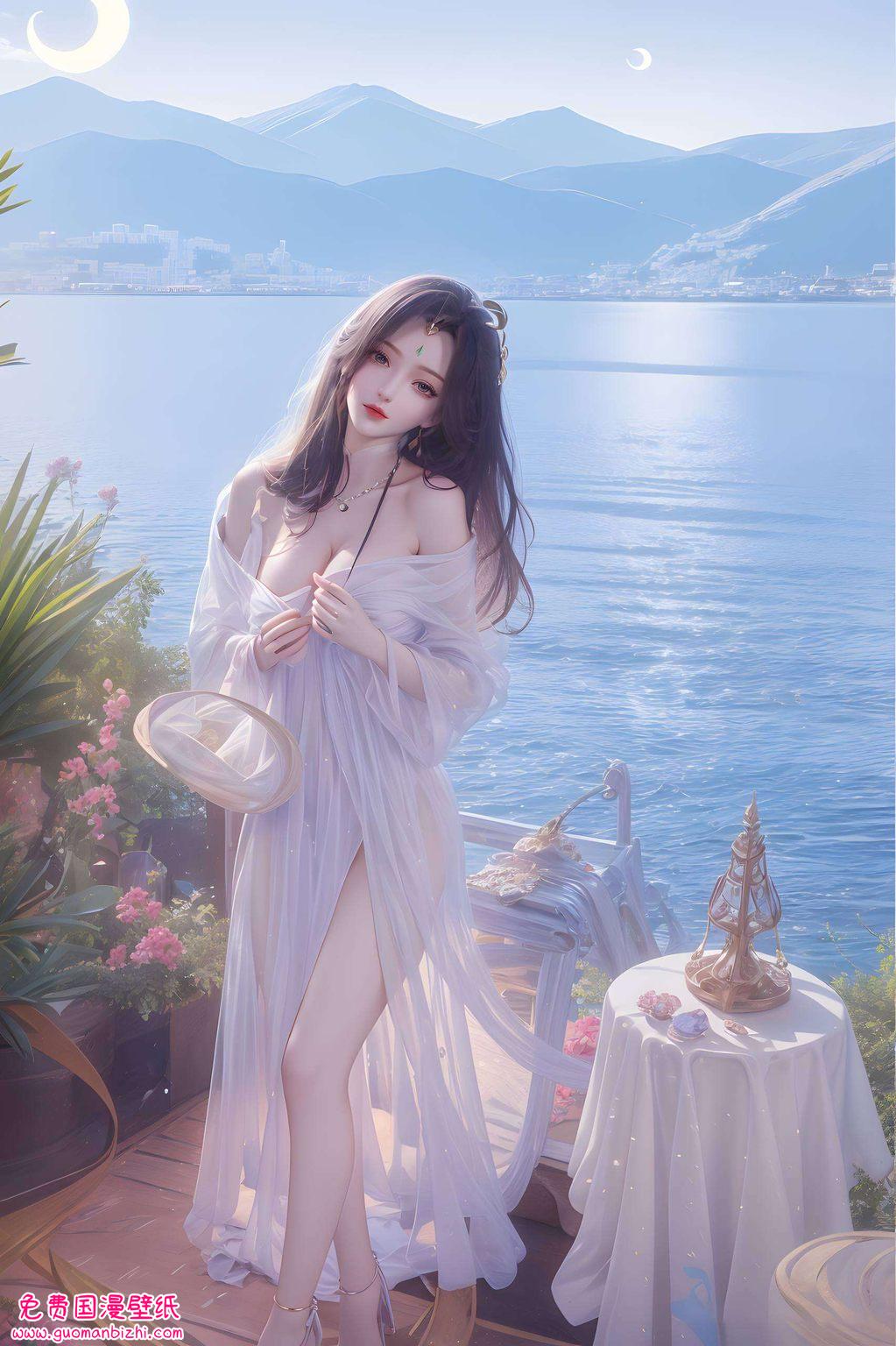 AI壁纸集：精细角色演绎，iPhone粉色高清壁纸，可爱柳神风采尽显