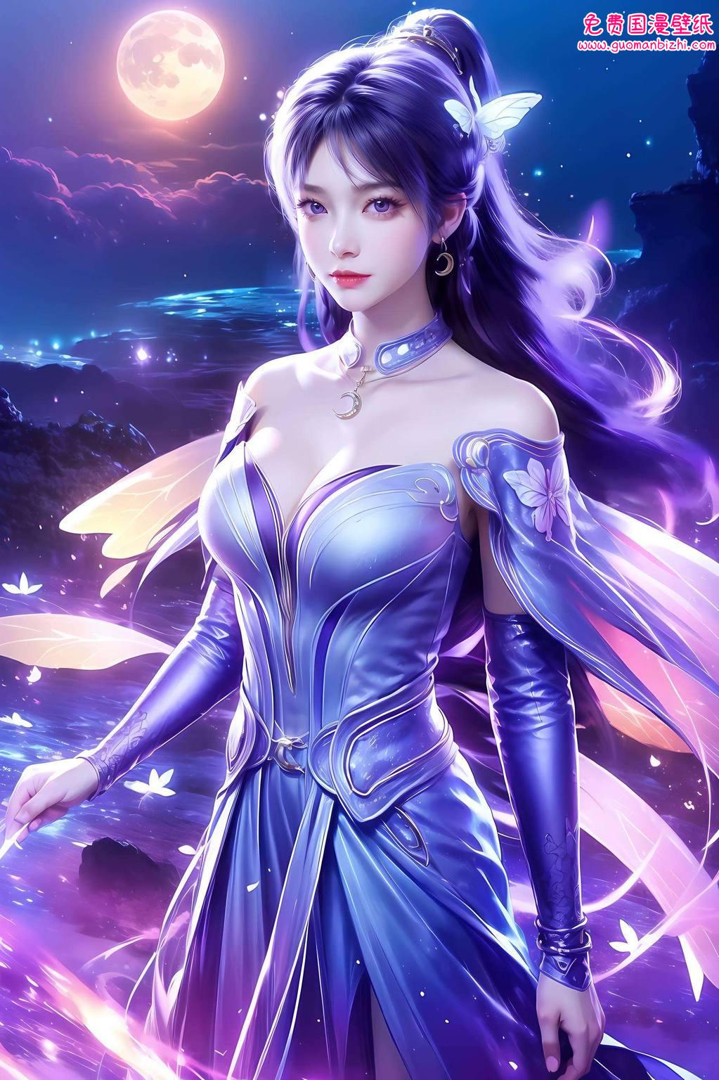 姬紫月时尚装壁纸图片——AI图片参考，壁纸护眼，手机专属可爱壁纸集