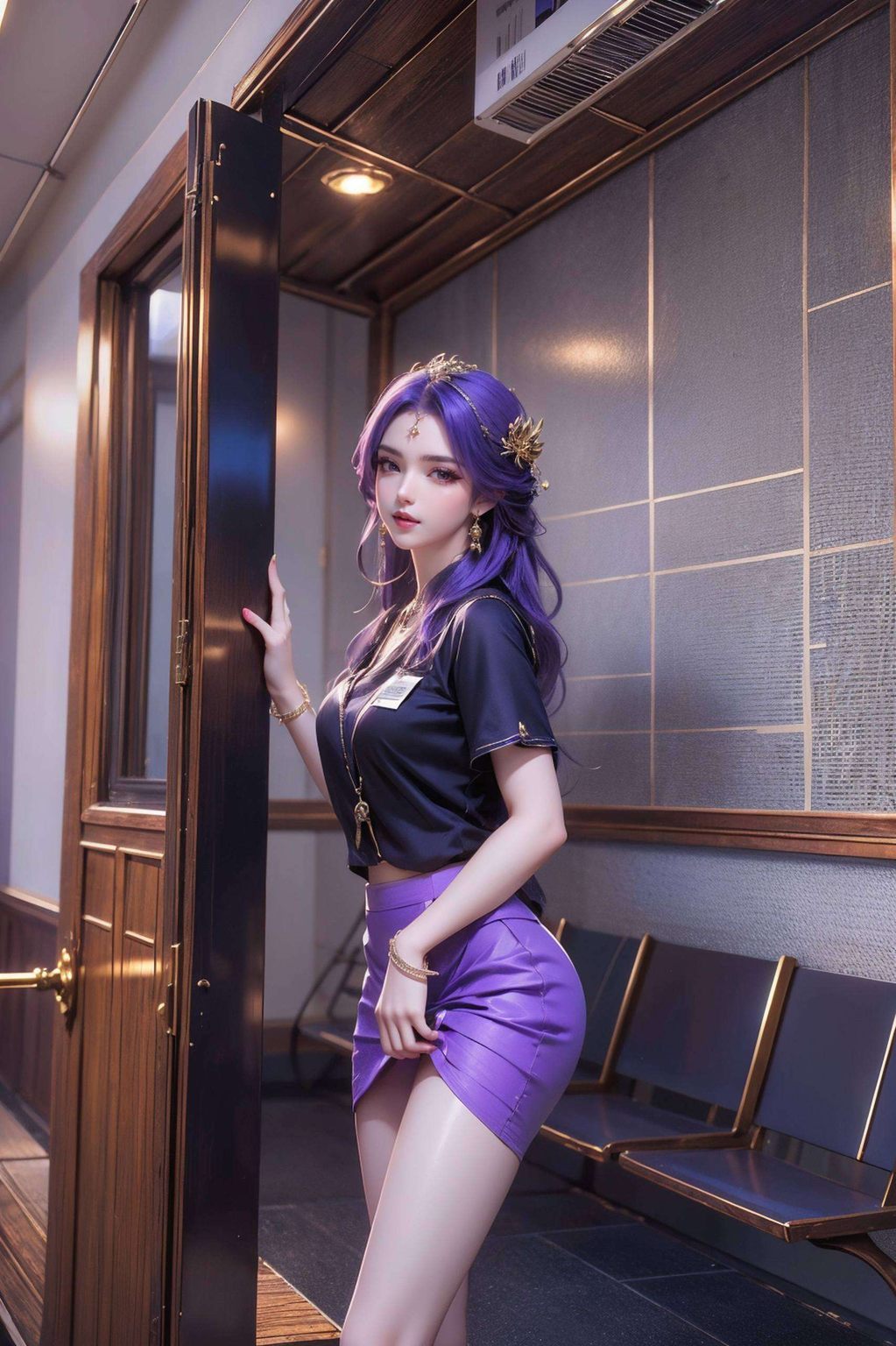 奥迪A8天穹蓝之美：AI动漫人物AIGC免费壁纸，_ipad桌面壁纸精选