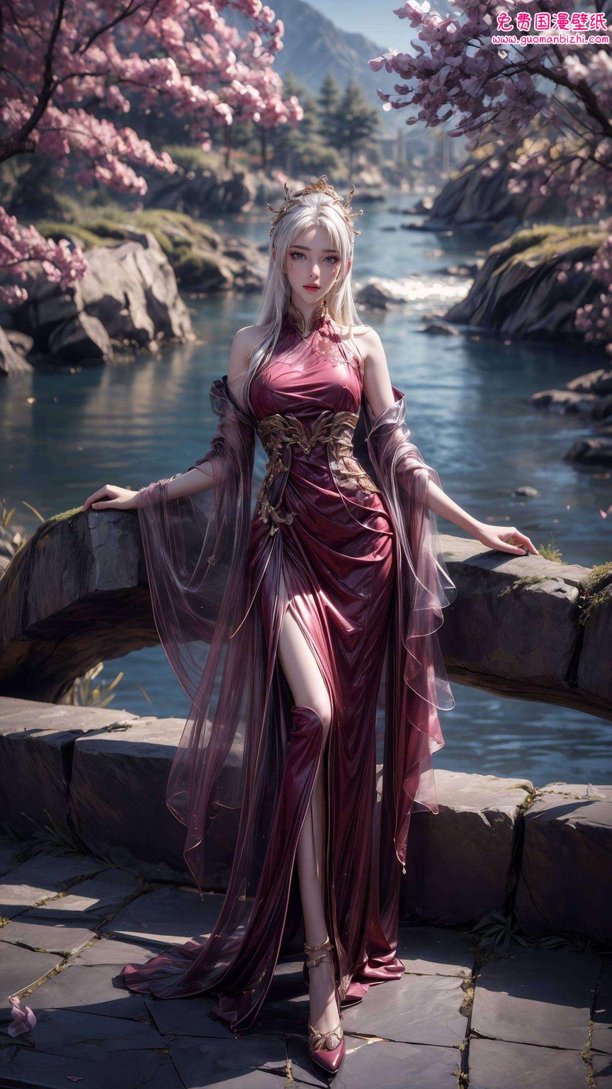 天狐仙子动漫壁纸竖屏：AI绘画壁纸精细角色，iPhone艺术壁纸集锦