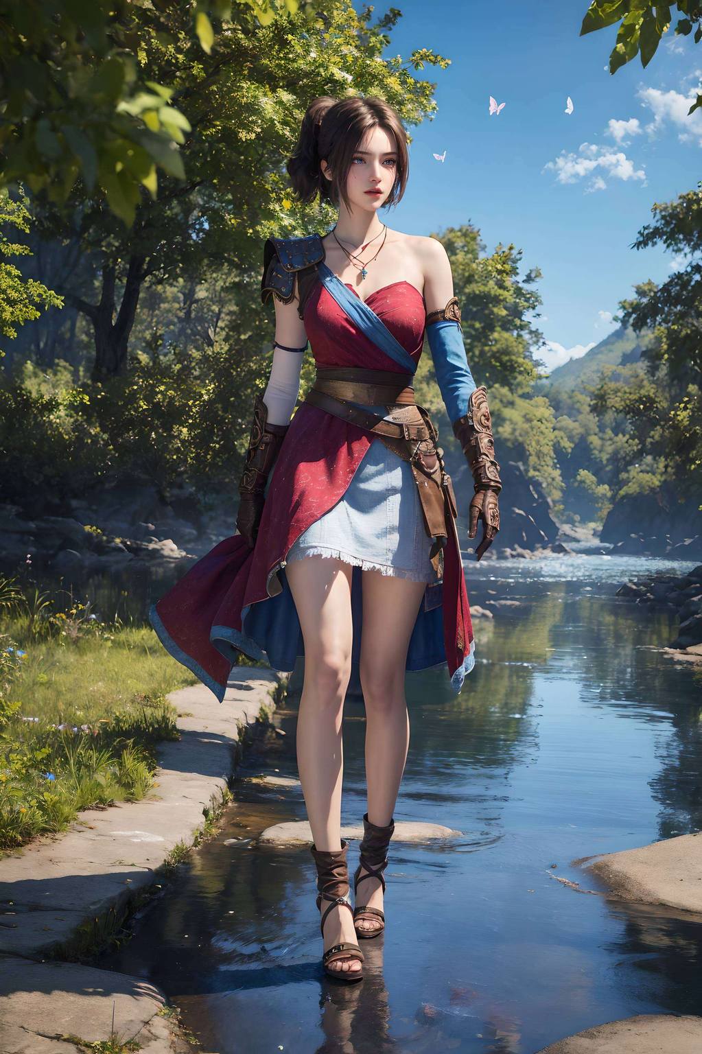 AIGC壁纸·二次元壁纸：老李与姬如雪剑的电脑桌面图片集