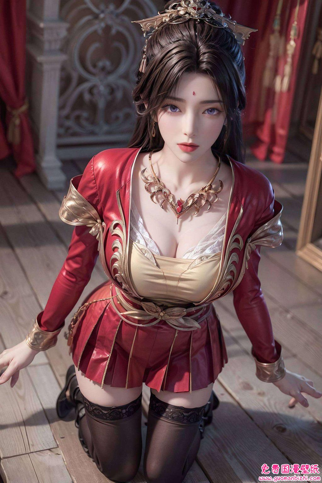 特写精细角色动画，月婵清漪电脑壁纸下载盛宴