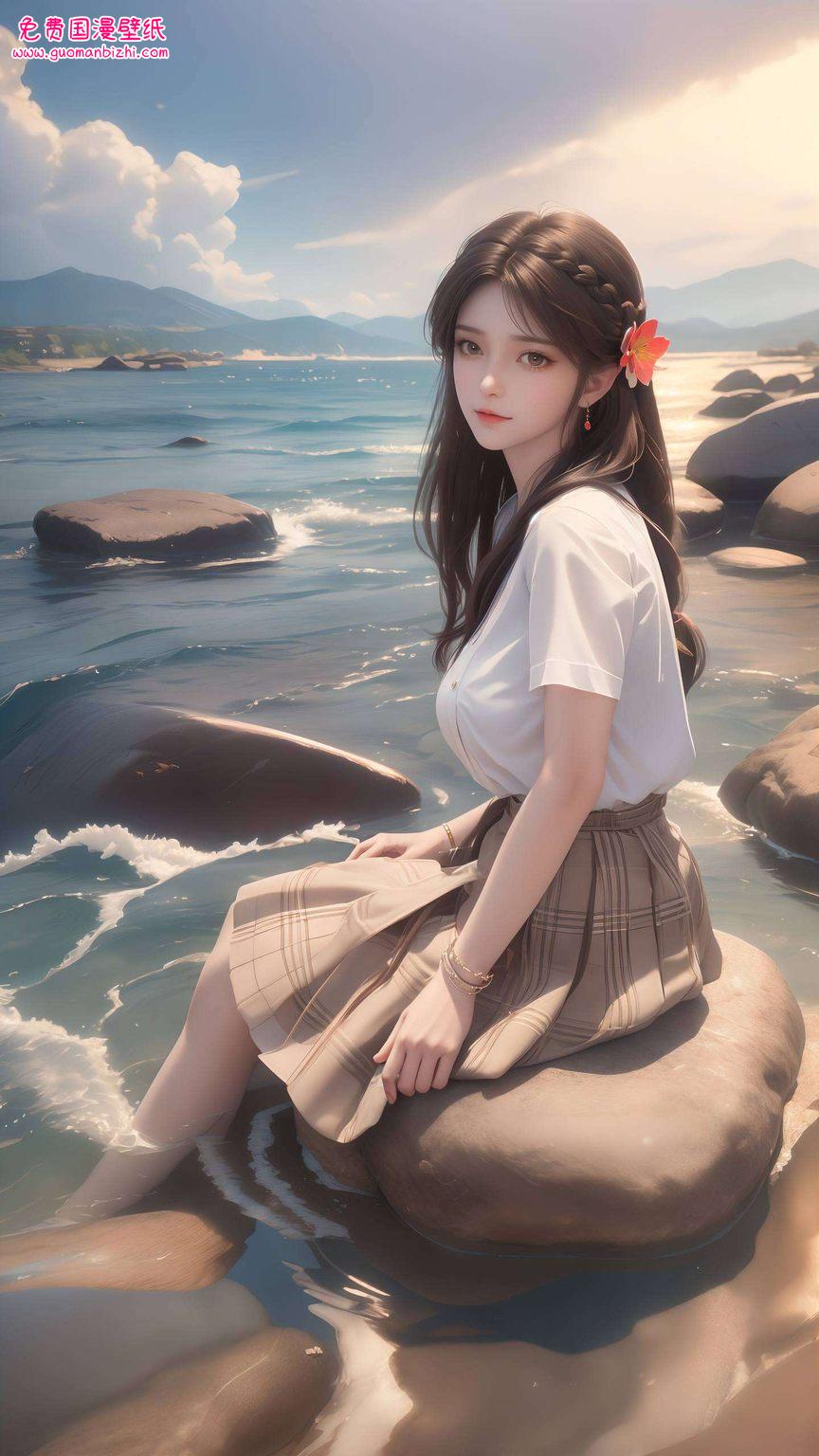 动漫火灵儿AI生成壁纸,AIGC游戏风,iPhone壁纸可爱精选 动漫火灵儿AI生成壁纸,AIGC游戏风,iPhone壁纸可爱精选