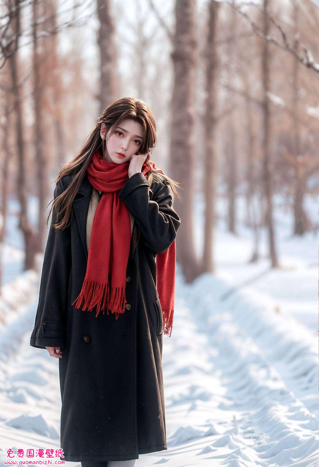 火灵儿二月壁纸：AI素材与动漫电脑动画壁纸的奇幻融合