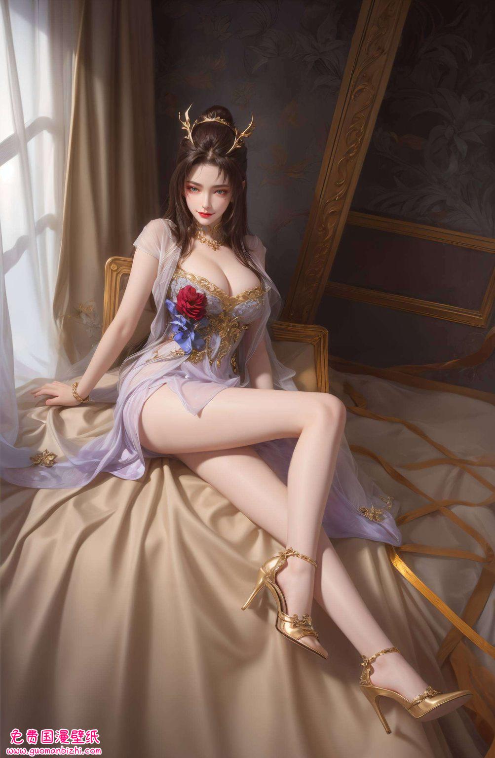 天狐仙子高清壁纸黑衣：大家都在找的精细角色Win10粉色壁纸集