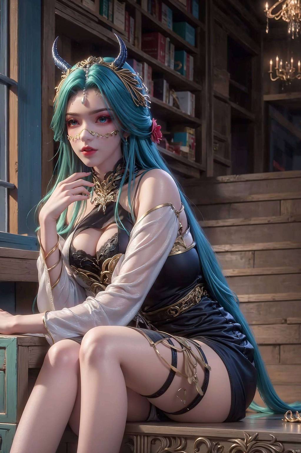 斗破苍穹小龙女李若彤：AI图例AIGC护眼壁纸，电脑桌面装饰图集锦