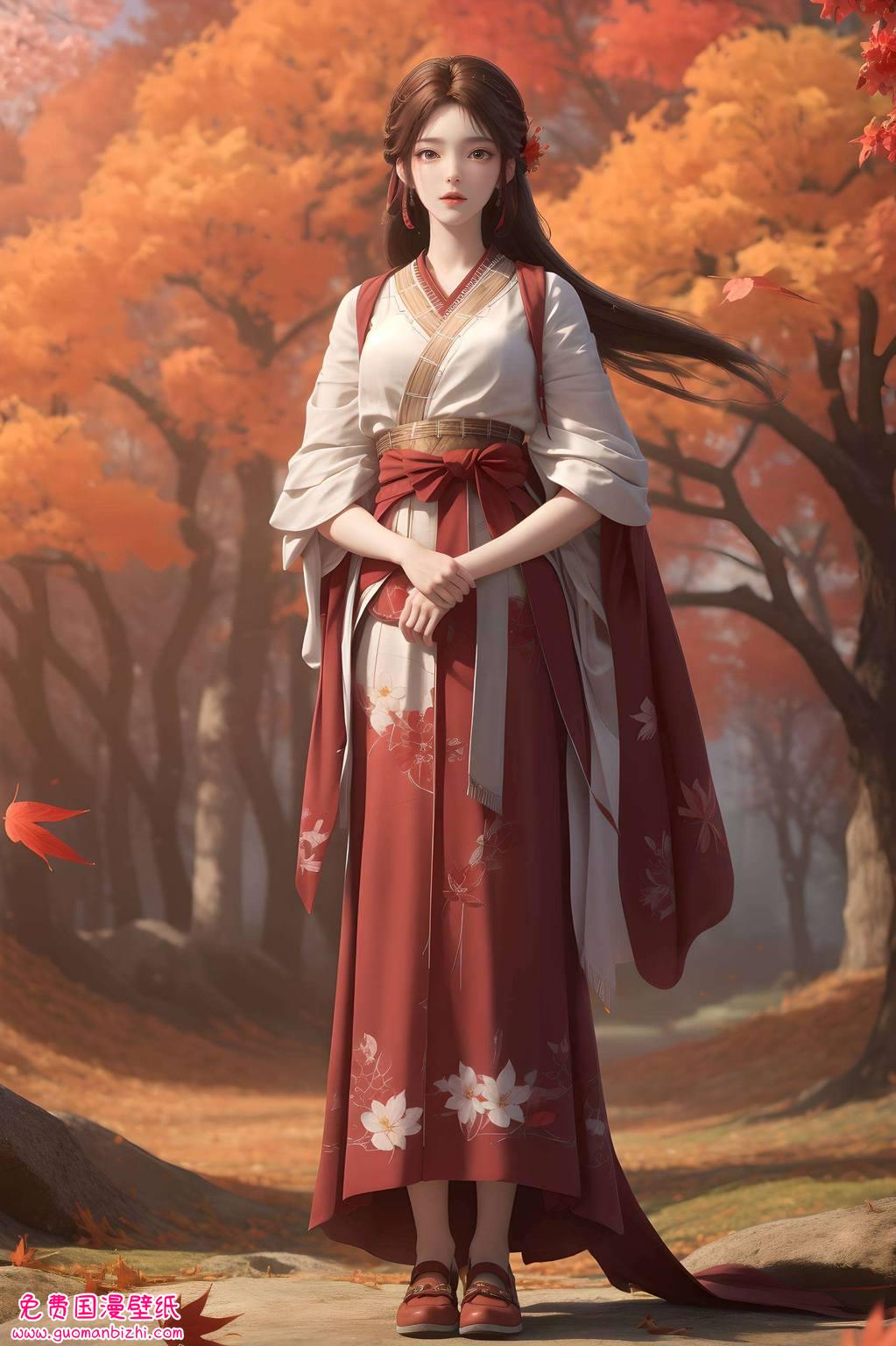 火灵儿AI角色AIGC精细电脑动画全面屏壁纸图片集