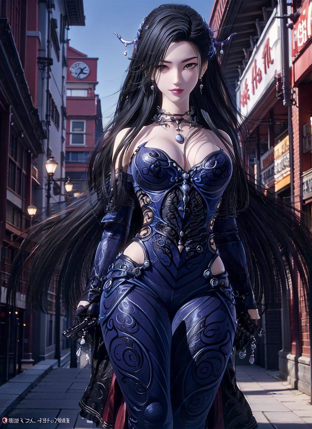 AI图片免费壁纸秀：PC版潮女妖大图可爱壁纸集