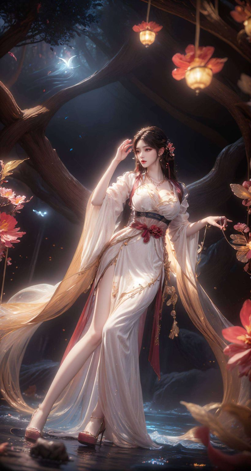 火灵儿图片背影高清壁纸：AI创造精细角色，电脑1920×1080壁纸呈现