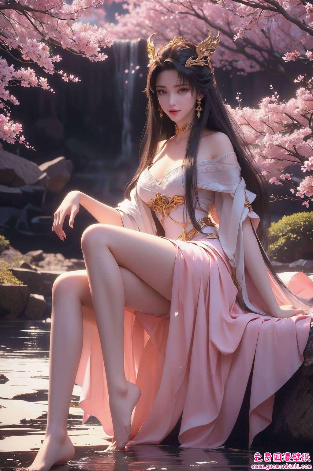 紫色二次元壁纸集——天狐仙子照片高清iPhone桌面壁纸