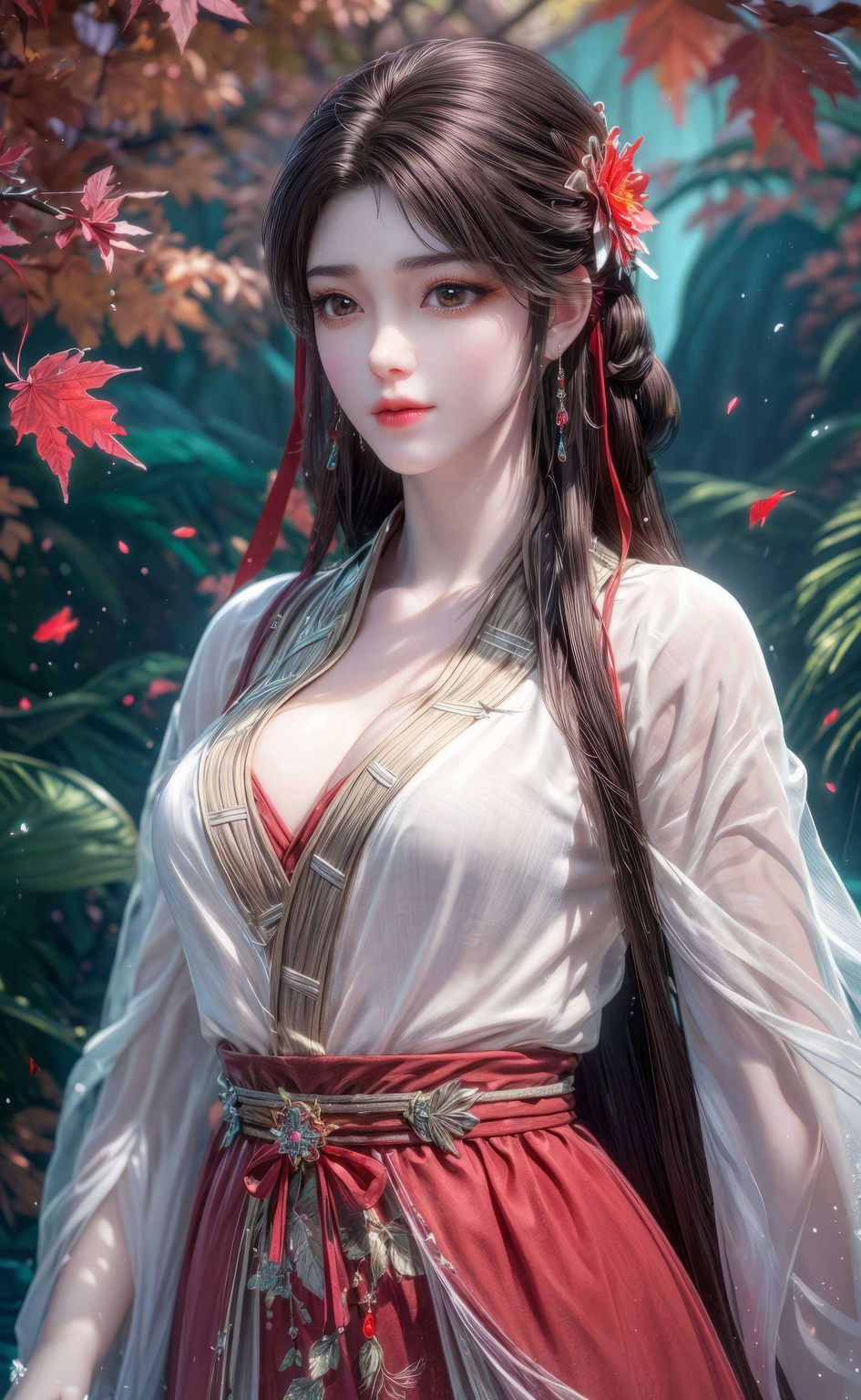 AI绘画之火灵儿新形象，参考作品壁纸，护眼iPhone宽屏壁纸集