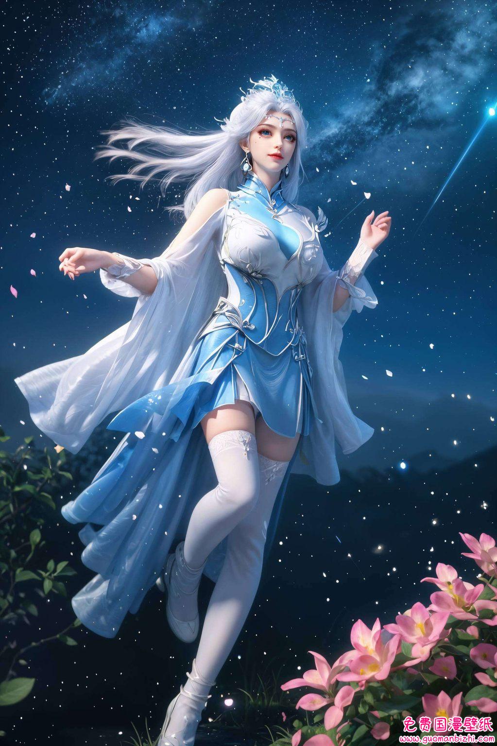 AI生成极简壁纸集：宁雨蝶与罗征的浪漫PC动画壁纸