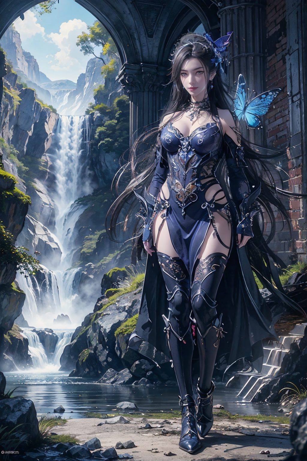 AI图片免费壁纸秀：PC版潮女妖大图可爱壁纸集