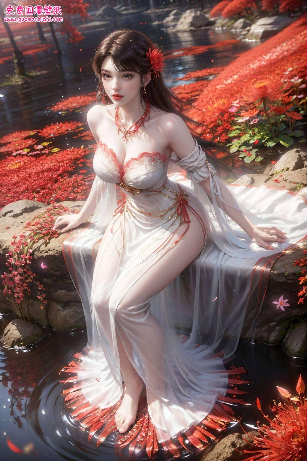 AI创造免费壁纸分享——火灵儿正脸图片iPhone桌面主题