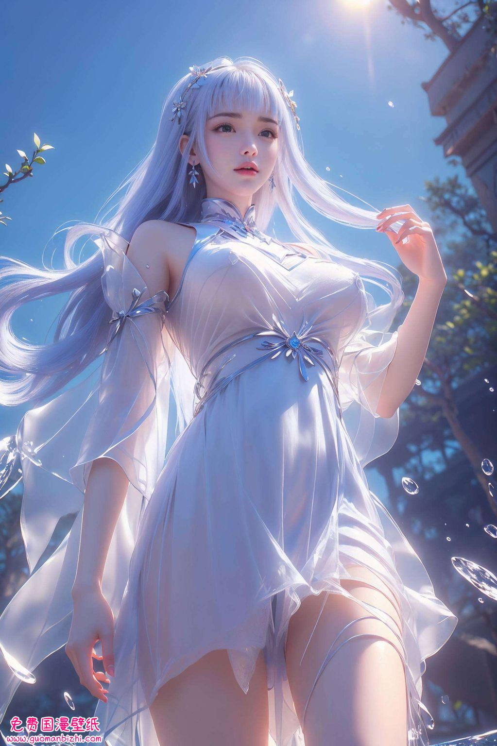 探索二次元：AI角色精美壁纸，PC简洁风格呈现