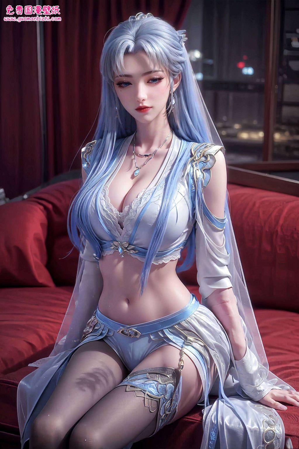 宁雨蝶与罗征深情一吻——AI生成壁纸AIGC，精细描绘角色，电脑上最美的壁纸呈现。