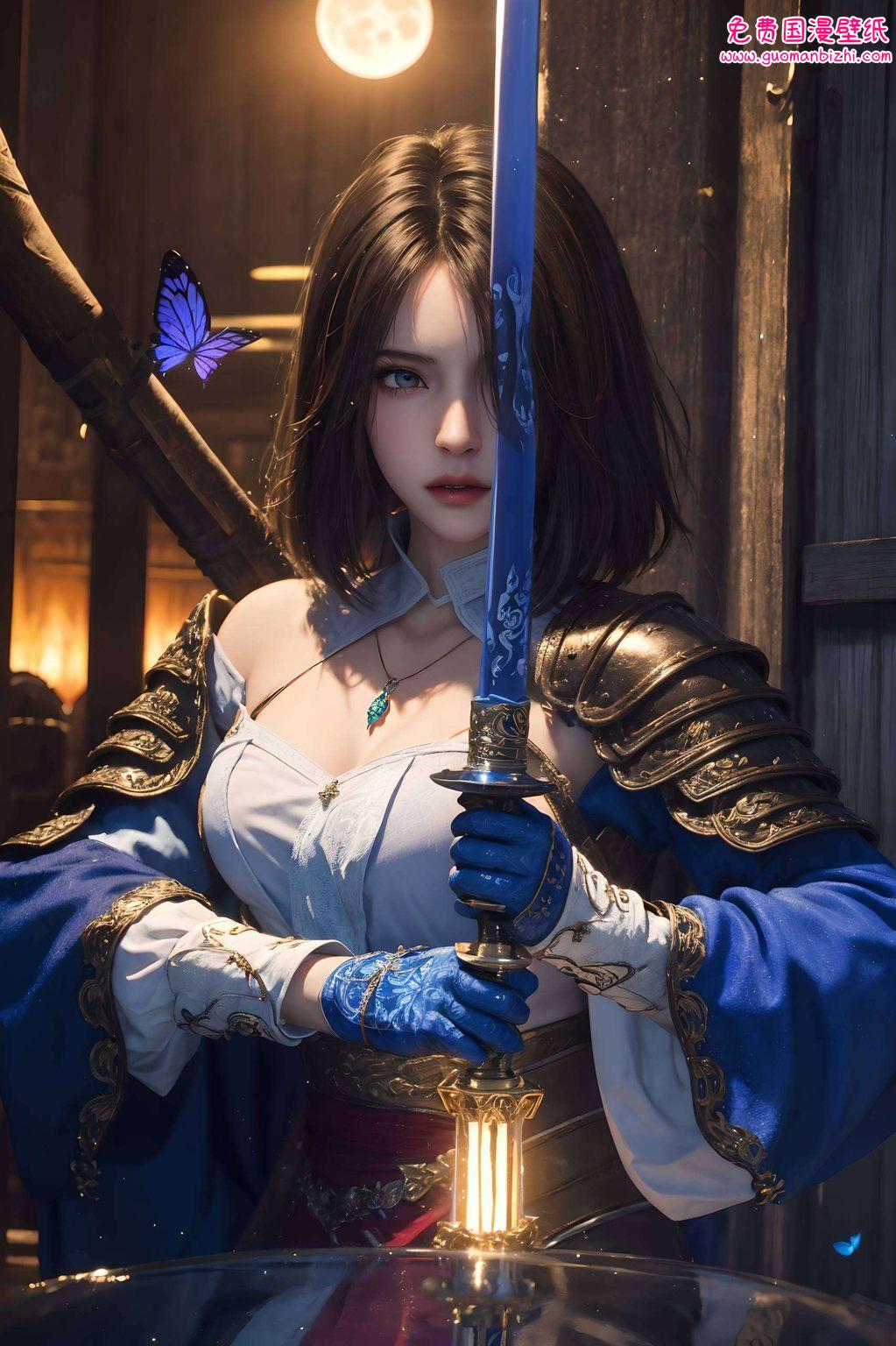 AI素材免费壁纸合集：天暗星与姬如雪，PC唯美×手机壁纸精选